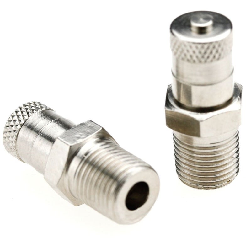 SING F LTD 2X 1/8Inch BSP BSPT Schrader Tank Valve 25MM Wheel Air Compressor 500 PSI 35 Bar - Image 1